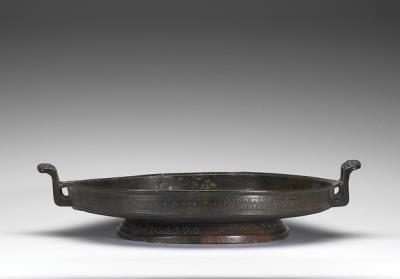 图片[2]-Pan water vessel with triangular cloud pattern, Spring and Autumn period (770-476 BCE)-China Archive